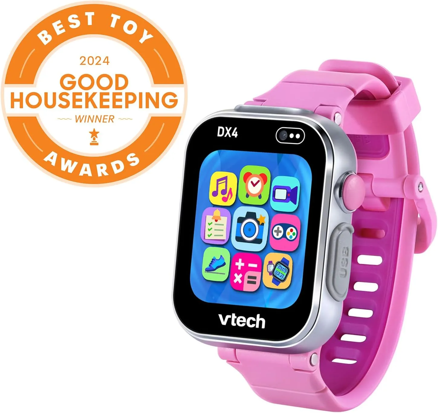 VTech KidiZoom Smartwatch DX4, Pink