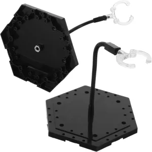 Wakauto 2pcs Adjustable Action Figure Stand Base for Model Display Sleek Design for Figurines Stable Support for Collectors Elegant Display Holder