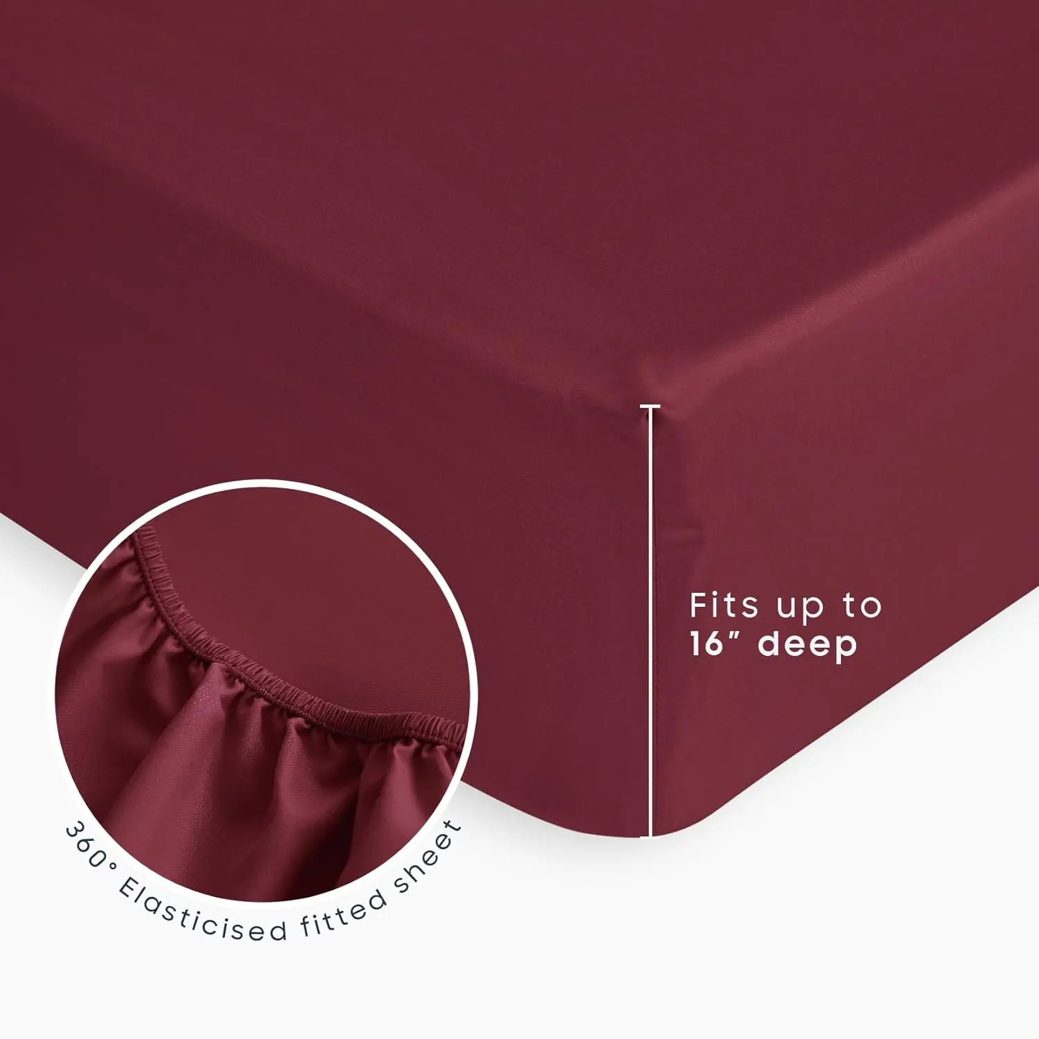 Wake In Cloud - Rustic Comforter Set with Sheets, Cabin Lodge Christmas Bear Moose Deer Wildlife Western Patchwork Country, 7 Pieces Bed in a Bag, Burgundy Black, King Size