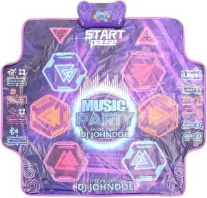 Wakects Dance Mat with LED Effect, Dance Mat Toy for Boys and Girls 100 X 89 Toy Girls Dance Mat Dance Pad Electronic Dance Mat for 3 4 5 6 7 8 9 10 