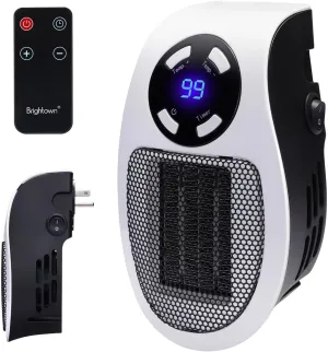 Wall Space Heater 450W Remote Portable Electric Heater with Programmable Adjustable Thermostat, Overheat Protection, Precise LED Display, ETL Certification Safe Heater for Office Dorm Room