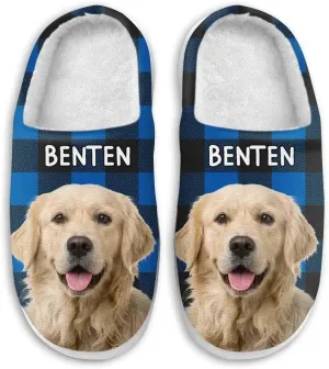 WANDER PRINTS Personalized Fluffy Slippers - Gift For Family, Besties
