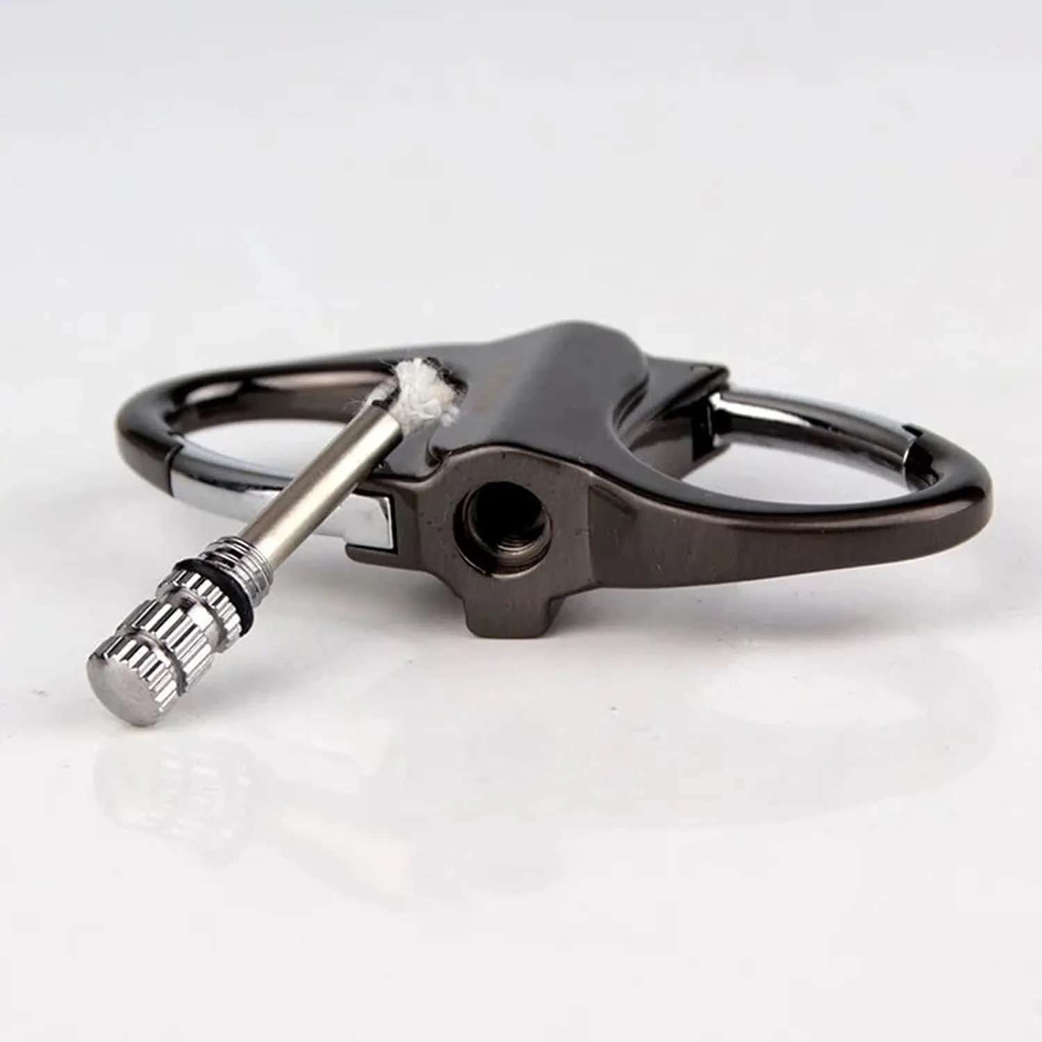 Waterproof Rechargeable Mini Keychain Lighter, Metal Keychain Reusable Survival Lighter for Cars and Houses Outdoor(2b)