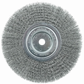 Weiler 01165 8" Narrow Face Crimped Wire Wheel, .0118" Steel Fill, 5/8" Arbor Hole, Made in The USA (Pack of 2)
