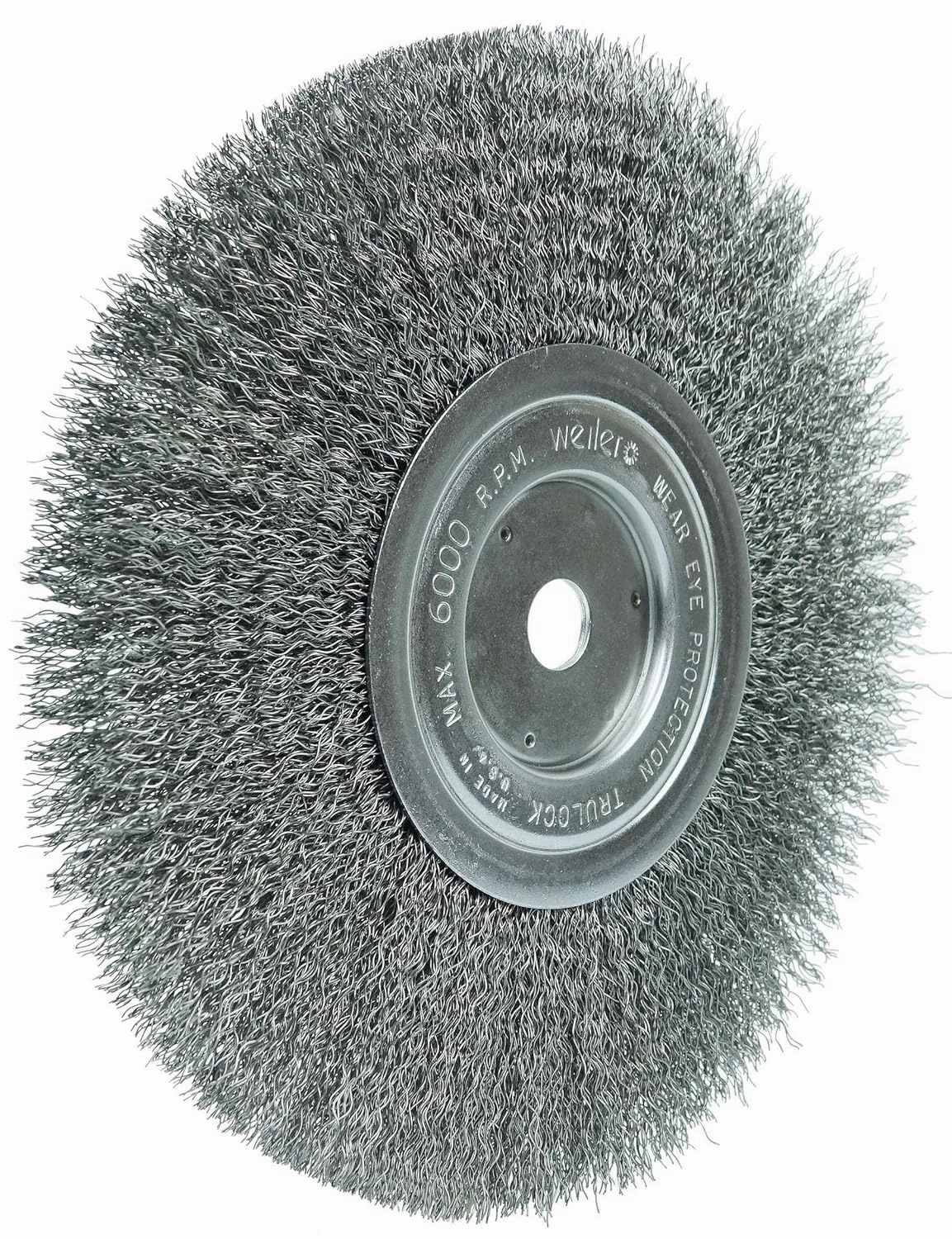 Weiler 01165 8" Narrow Face Crimped Wire Wheel, .0118" Steel Fill, 5/8" Arbor Hole, Made in The USA (Pack of 2)