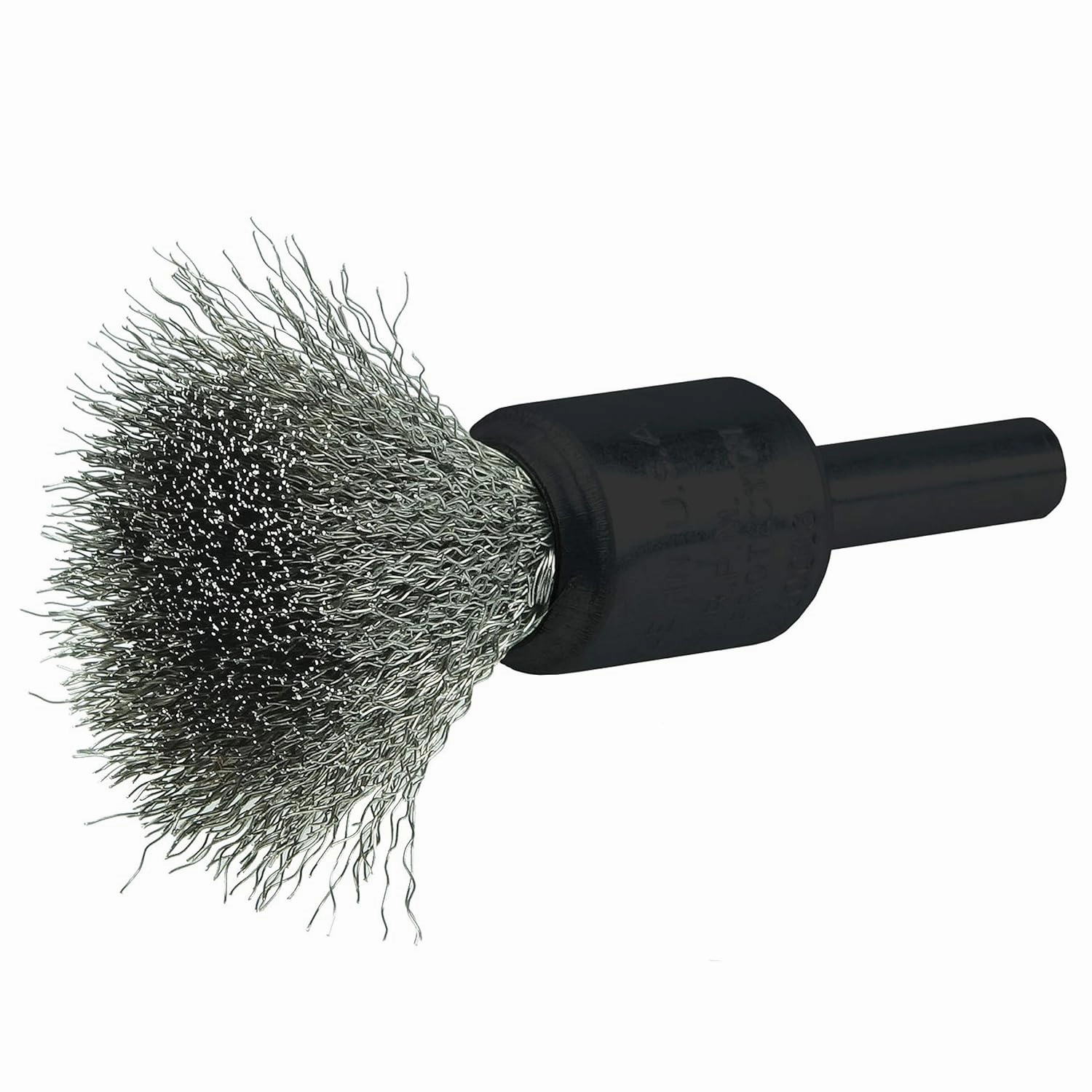 Weiler 10013 Crimped Wire End Brush 1/2", .006" Stainless Steel Fill, Made in the USA