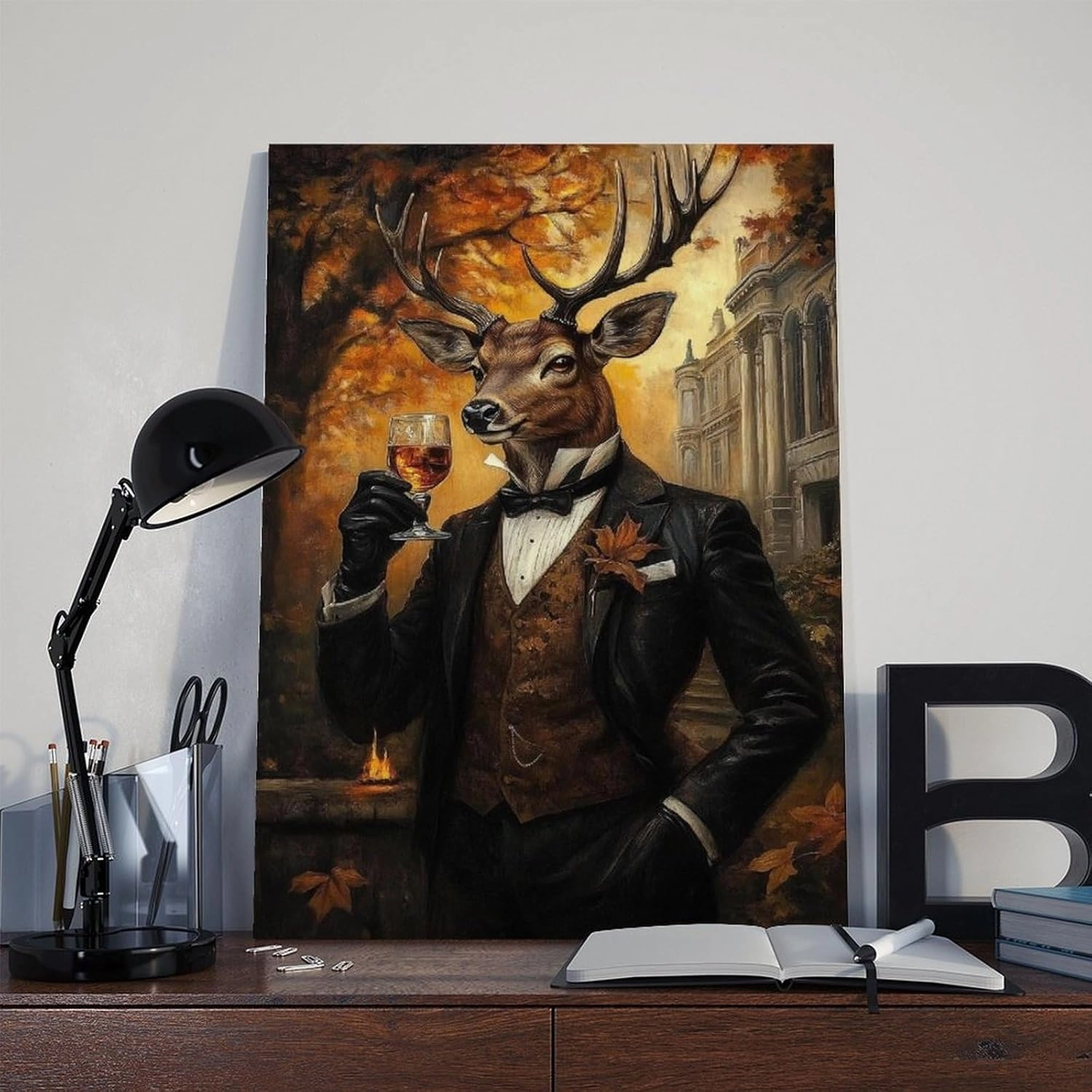Well Dressed Stag Poster Victorian Portrait Whisky Art Prints（3）