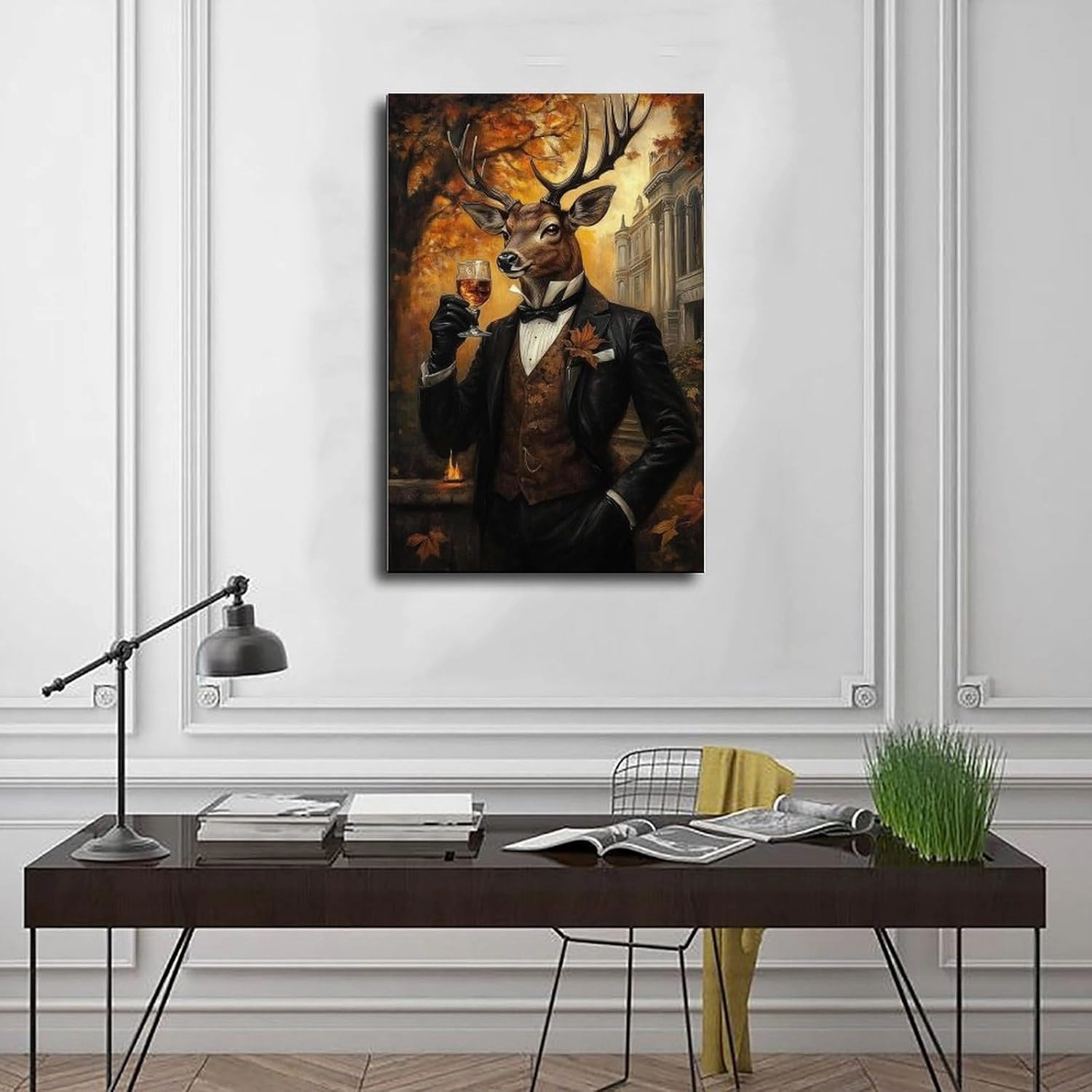 Well Dressed Stag Poster Victorian Portrait Whisky Art Prints（3）