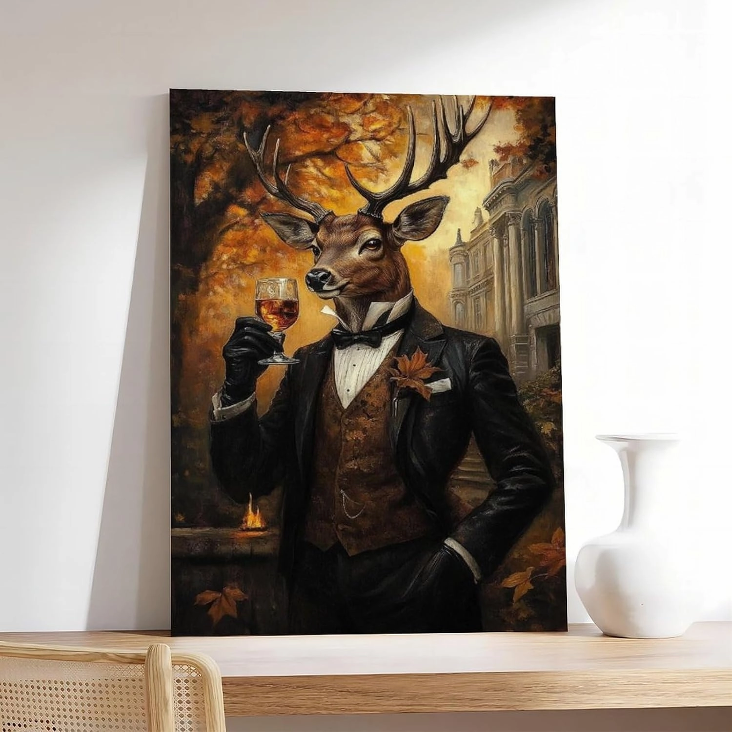 Well Dressed Stag Poster Victorian Portrait Whisky Art Prints（3）