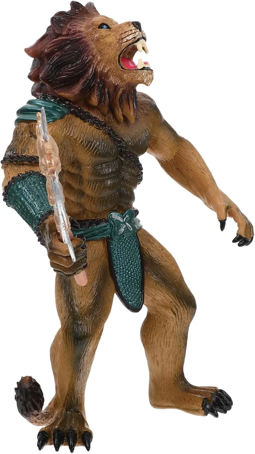 Werewolf Soldier Statue Realistic Werewolf Figure for Creative Play and Education for Parties Home Decoration and Present Giving Wild Animal Ornament