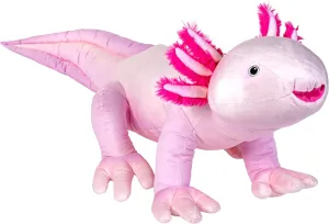 Wild Republic Cuddlekins Eco Jumbo Axolotl, Stuffed Animal, 30 inch, Plush Toy, Eco-Friendly