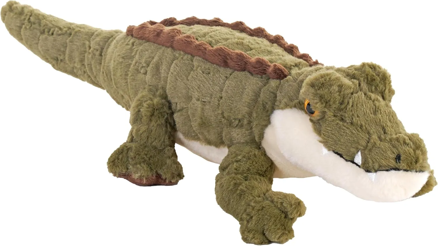 Wild Republic Earthkins Mini Crocodile, Stuffed Animal, 8 inch, Plush Toy, Eco-Friendly