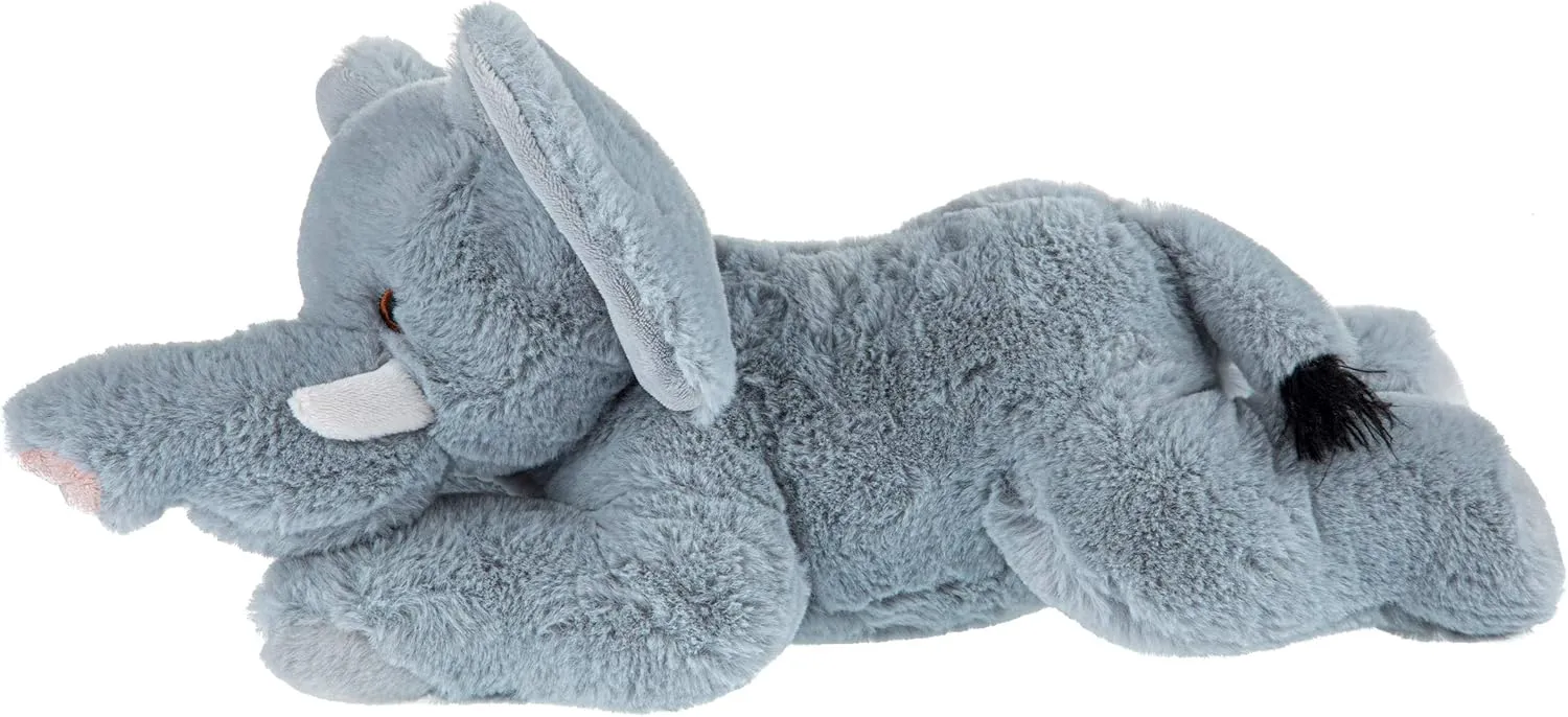 Wild Republic EcoKins African Elephant Stuffed Animal 12 inch, Eco Friendly Gifts for Kids, Plush Toy, Handcrafted Using 16 Recycled Plastic Water Bottles