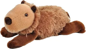 Wild Republic Ecokins Mini, Capybara, Stuffed Animal, 8 inches, Gift for Kids, Plush Toy, Made from Spun Recycled Water Bottles, Eco Friendly, Child’s Room Decor, Small