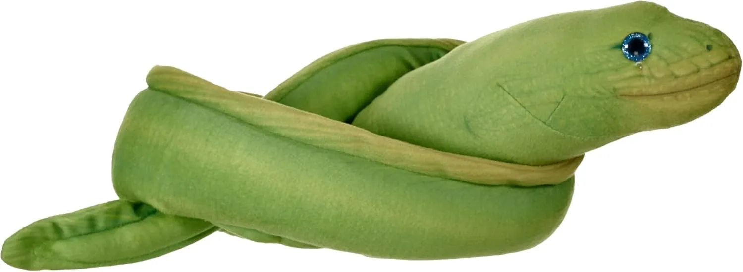 Wild Republic Snakes Eco Moray EEL, Stuffed Animal, 36 Inches, Plush Toy, Fill is Spun Recycled Water Bottles, Eco Friendly