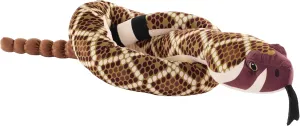 Wild Republic Snakes Eco Western Diamondback, Stuffed Animal, 54 Inches, Plush Toy, Fill is Spun Recycled Water Bottles, Eco Friendly