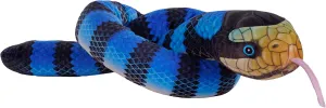 Wild Republic Snakes Eco Yellow Lipped, Stuffed Animal, 54 Inches, Plush Toy, Fill is Spun Recycled Water Bottles, Eco Friendly