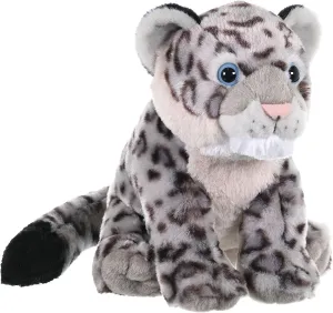 Wild Republic Snow Leopard, Cuddlekins, Stuffed Animal, 12 inches, Gift for Kids, Plush Toy, Fill is Spun Recycled Water Bottles