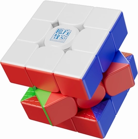 Willking Moyu RS3M V5 2023 Magnetic Dual Adjustment Speed Cube with Robot-Shape Display Box, 3x3 Stickerless Puzzle Cube RS3M V5 Magnetic Master Cube