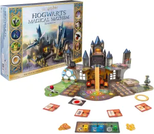 Wizarding World Hogwarts Magical Mayhem 3D Board Game | Harry Potter Game for Families, Adults, & Kids Ages 8 and up