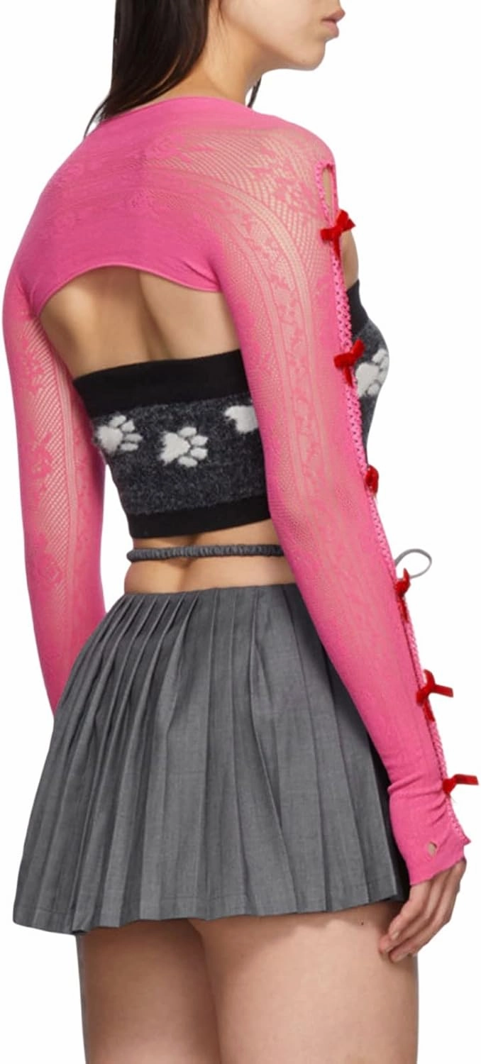 Women Korean Kawaii Mini Skirt Low Waist Lace Patchwork Ruffle Mini Skirt Sweet 90s E-Girl Aesthetic Clothes