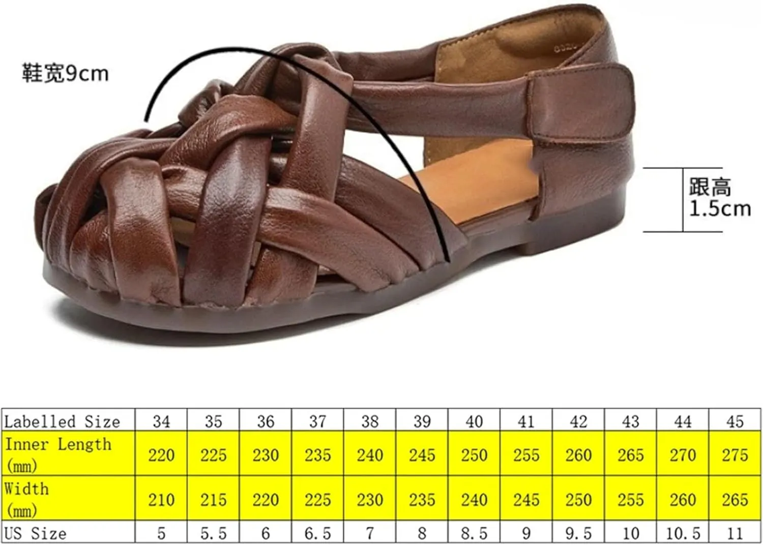 Women's Ethnic Mary Jane Flats - 1.5cm Woven Platform Summer Hollow Slippers
