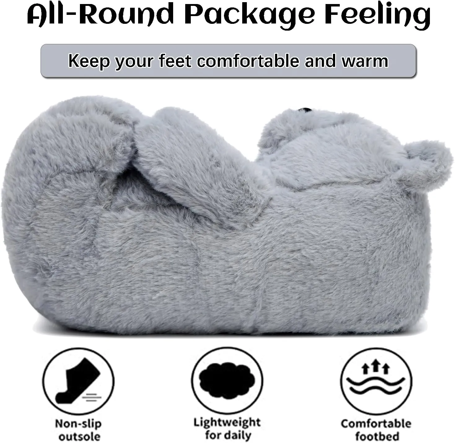 Women's Teddy Bear Slippers Mom Gift Slippers Cozy Women Fuzzy Indoor House Shoes Fun Costume for Adults Cute Animal Slides for Women Her Birthday Valentine's Gift Ideas