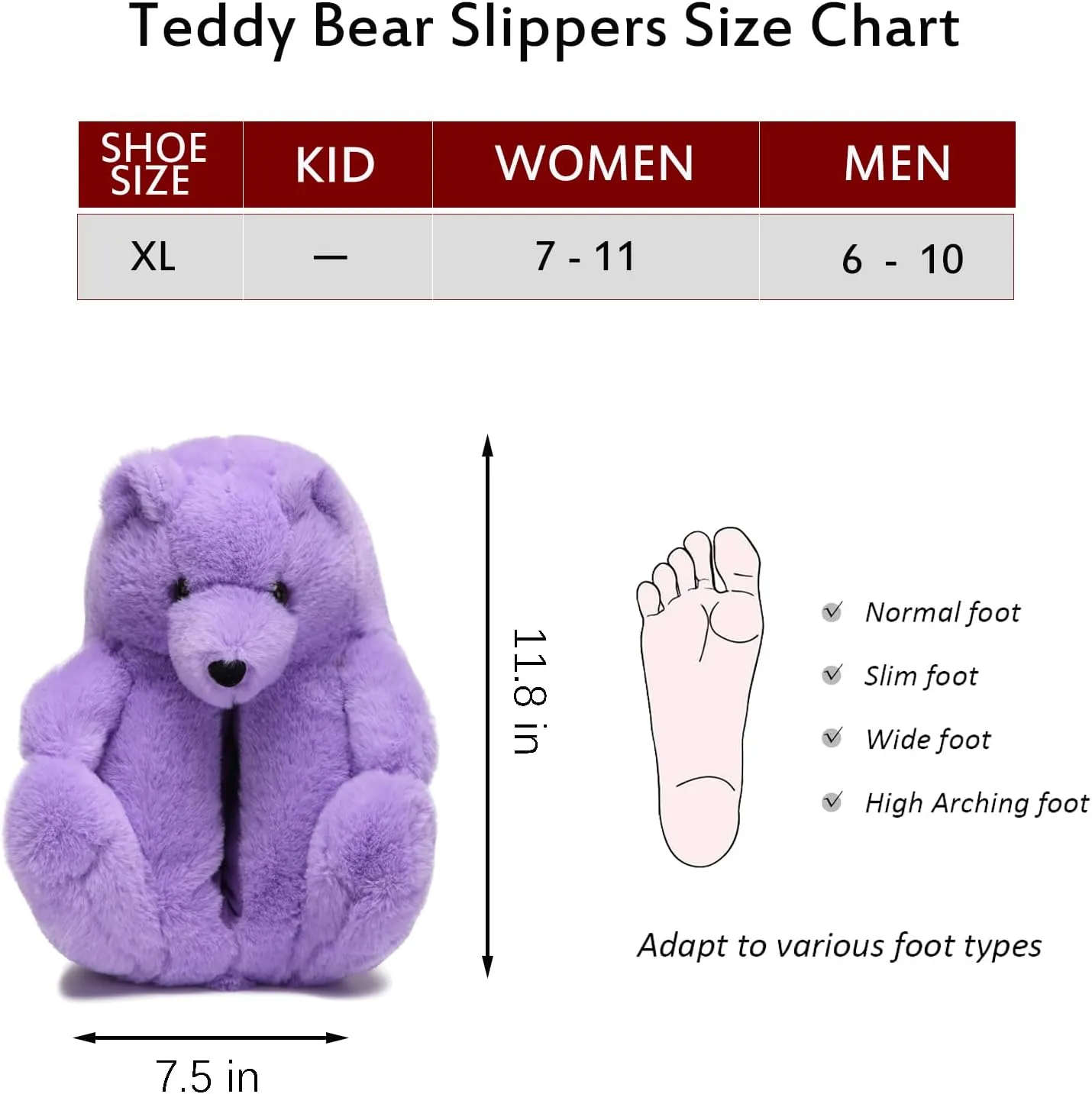 Women's Teddy Bear Slippers Mom Gift Slippers Cozy Women Fuzzy Indoor House Shoes Fun Costume for Adults Cute Animal Slides for Women Her Birthday Valentine's Gift Ideas