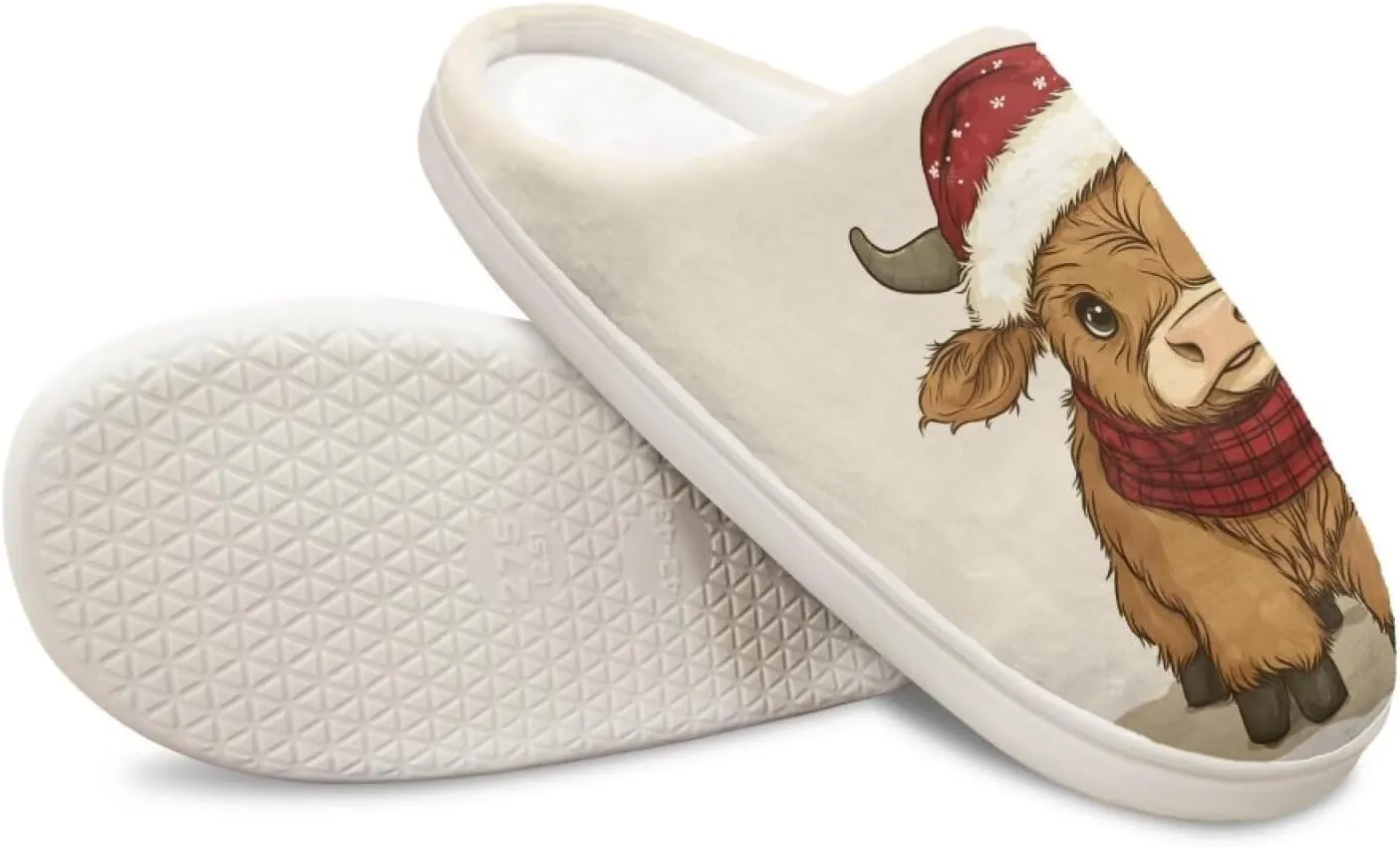 Women's Winter Home Slippers with Cute Cartoon Giraffe Design, Comfortable Indoor or Outdoor Kitchen Bedroom Shoes
