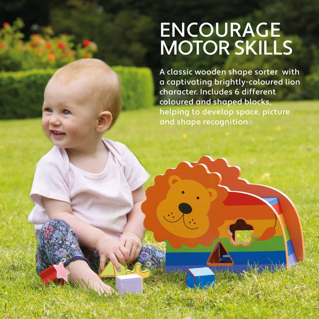 Wooden Lion Shape Sorter