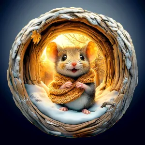Wooden Puzzles for Adults - Unique Shape 3D Vision Wooden Puzzle - Cave Mouse Wooden Puzzles - Challenging Adult Animal Puzzles Creative Gifts - Birthday Gifts for Adults - Puzzle Toys - (200pcs)