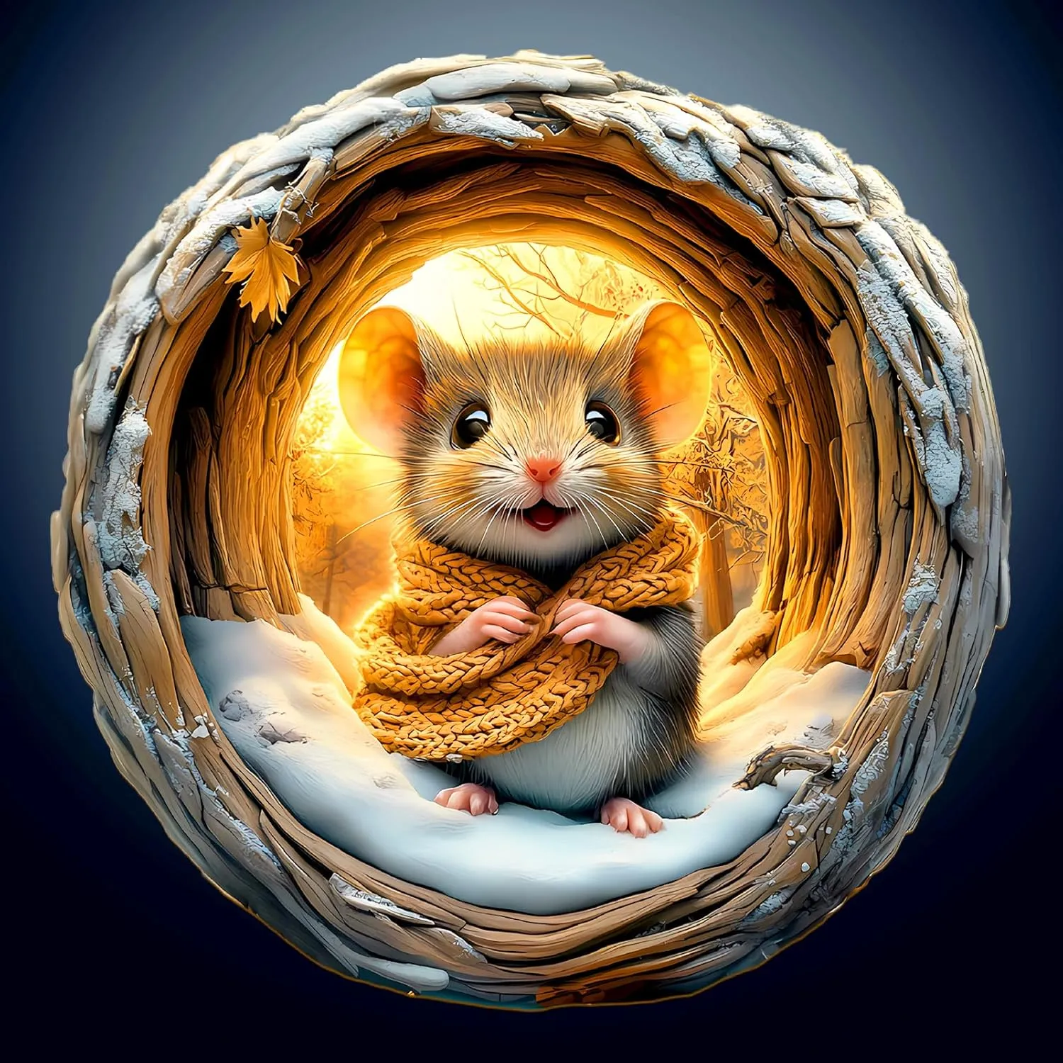 Wooden Puzzles for Adults - Unique Shape 3D Vision Wooden Puzzle - Cave Mouse Wooden Puzzles - Challenging Adult Animal Puzzles Creative Gifts - Birthday Gifts for Adults - Puzzle Toys - (200pcs)