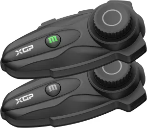 X10 10 Riders Group Mesh Motorcycle Intercom, 3000m Motorcycle Bluetooth Headset V5.3 with Audio Multitasking/Music Sharing, Helmet Communication Systems for ATV/Snowmobile/Ski, 2 Pack