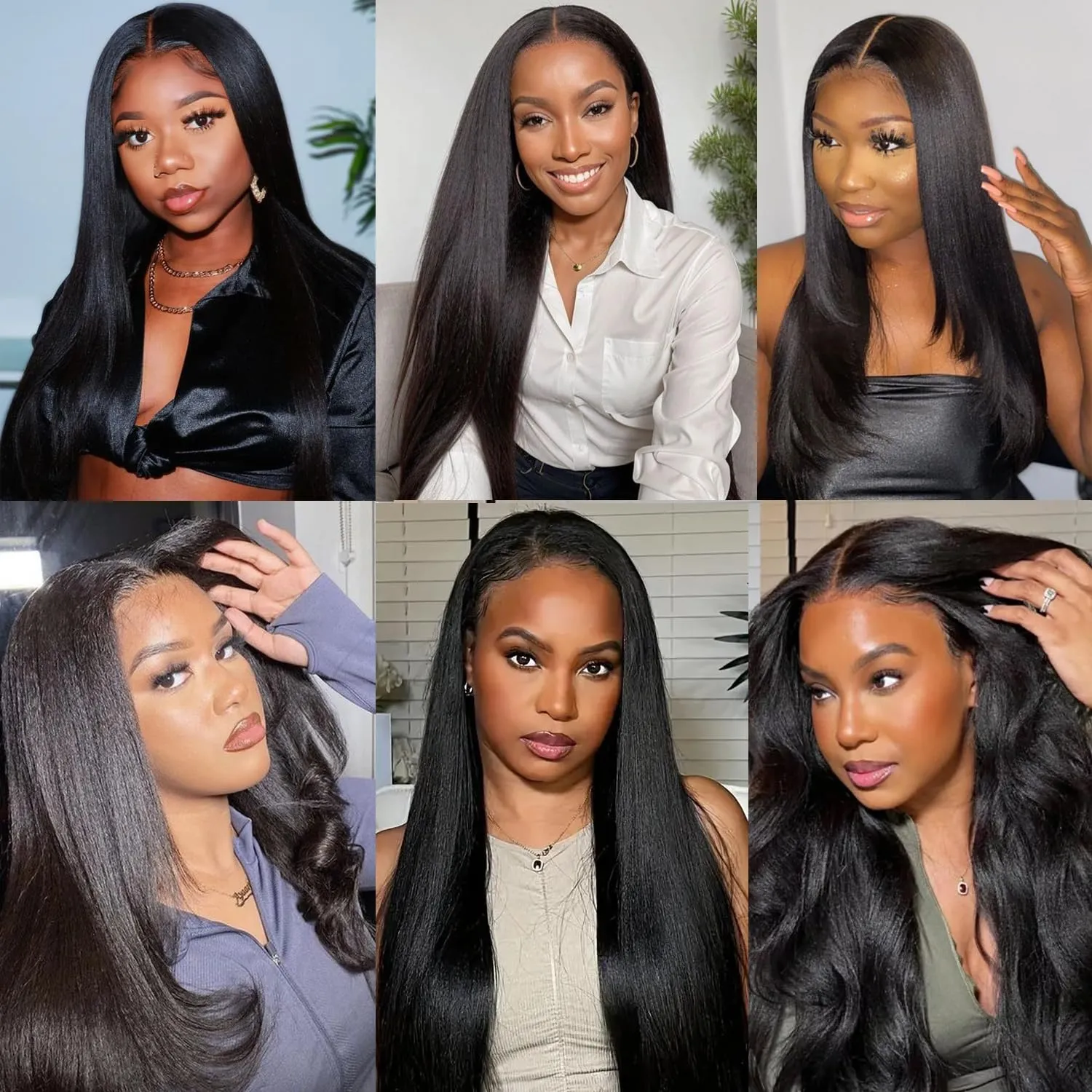 Yaki Straight Clip in Hair Extensions Real Human Hair 8Pcs Remy Human hair Clip ins for Women, Natural Soft Human Hair 120g 18inch #1B Natural Black