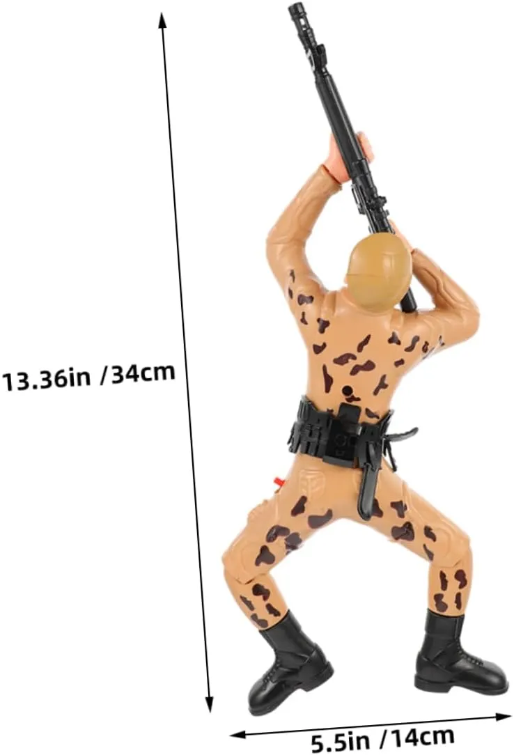 YARNOW 2pcs Electric Crawling Soldier for Boys Interactive Army Action Figures Skill Building Plaything for Soldiers Figures Enhance Coordination and Imagination