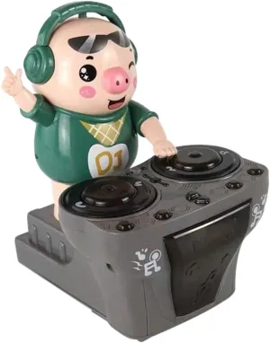 YARNOW Wear-Resistant Pig Shaped Musical Toy Lights Electric Sliding Function Design for Toddlers Age Fun Interactive Accessory for Boys and Girls
