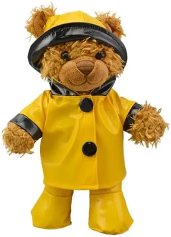 Yellow Rain Slicker with Hat & Boots - Adorable Outfit for 6-10 inch Plush Toys, Dolls, and Stuffed Animals Great for Playtime and Customizing Plush Friends