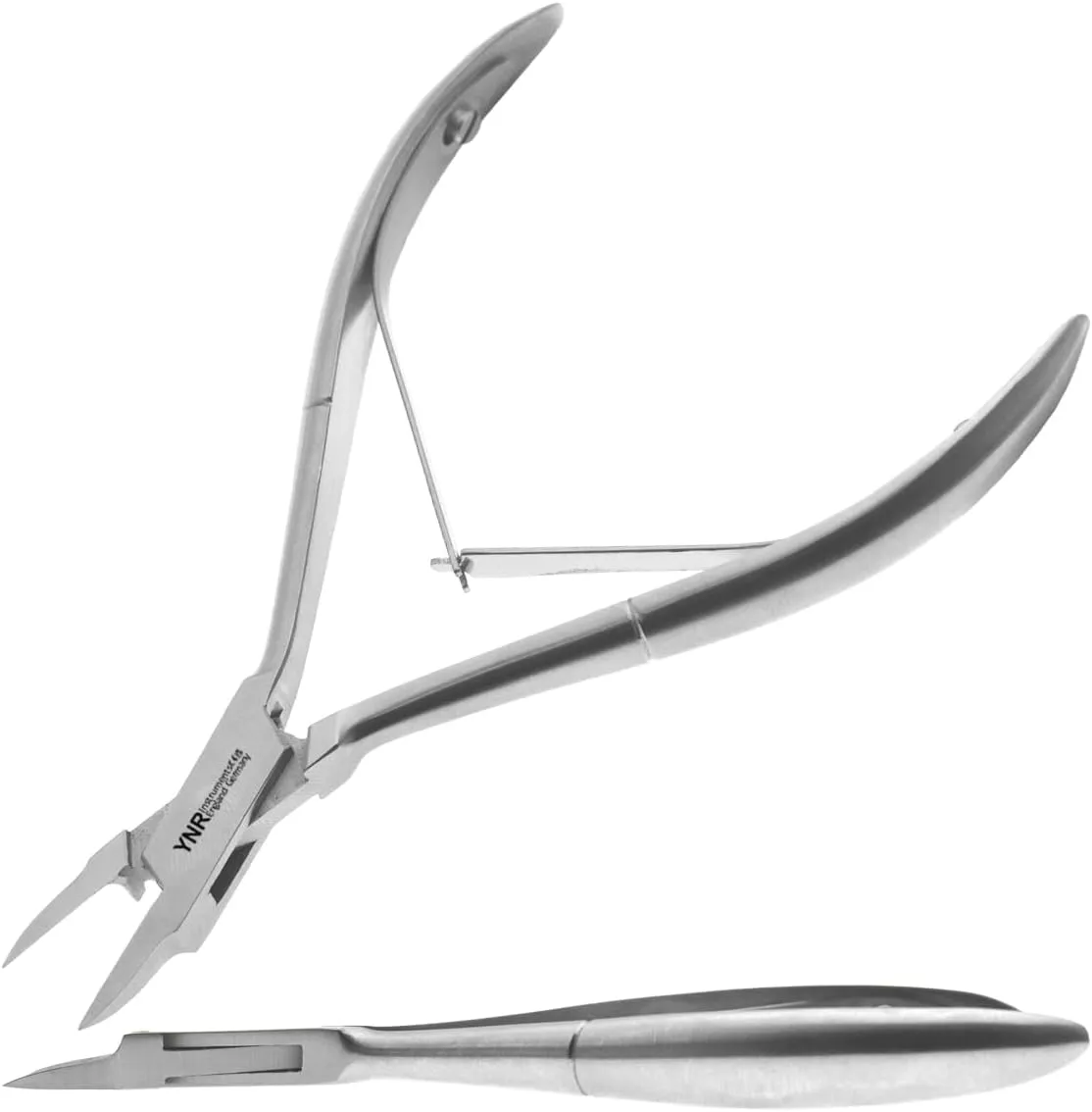 YNR Toenail Clippers - Podiatry Tool German Forged - Pointed Side Nail Nippers to Cut Thick Toe Nails - Hospital Grade 13cm