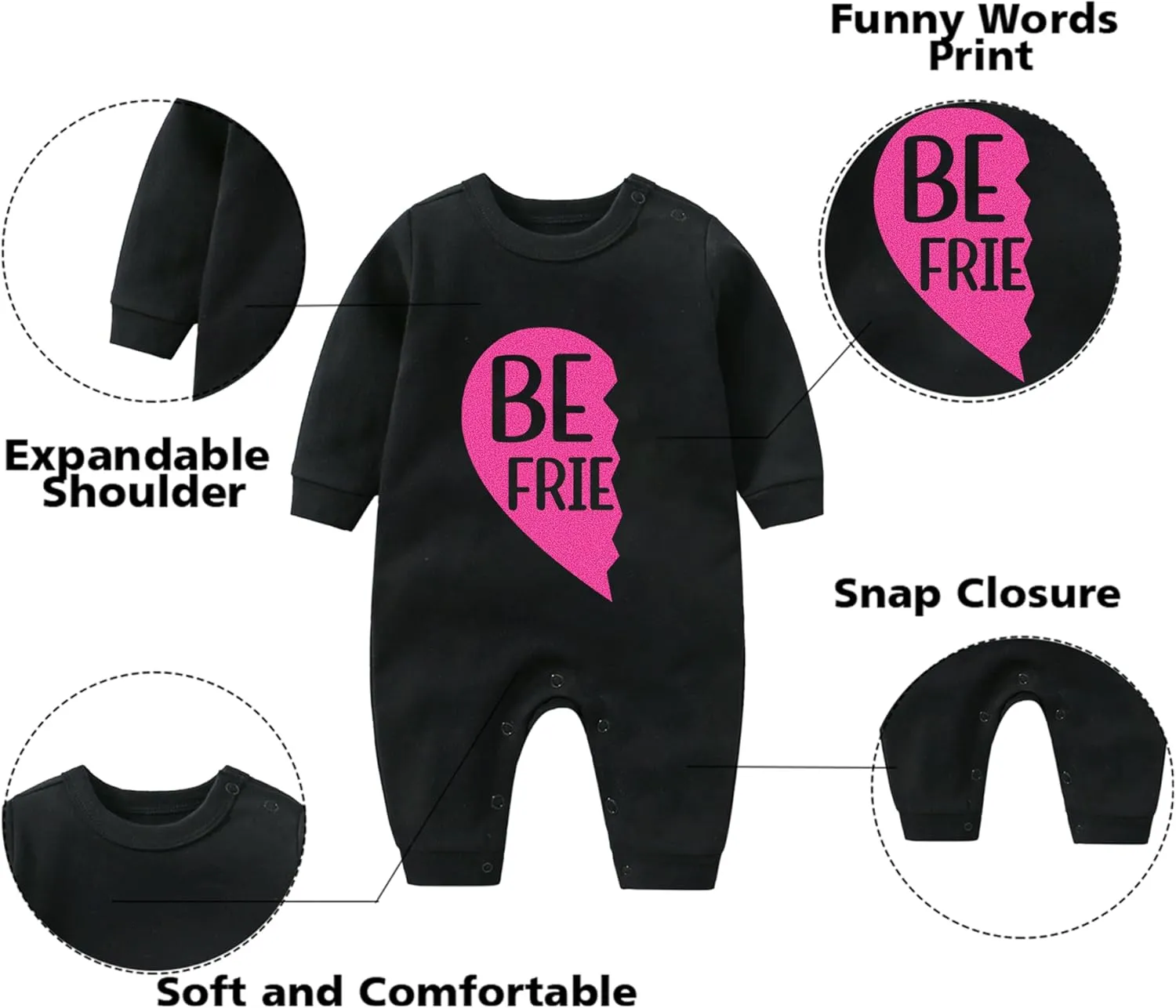 YSCULBUTOL Baby Twins Bodysuit with hat Born Together Friend Forever Baby boy Clothes Toddler Girl Clothes