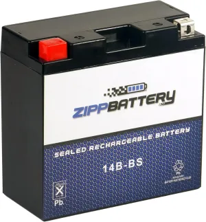 YT14B-BS Maintenance-Free 12V 13Ah Battery Replacement for ATV, Motorcycle, Jet Skis, Scooter, UTV, and More - Nut and Bolt (T3) Terminal