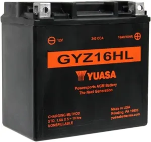 Yuasa YUAM716GHL GYZ16HL Factory Activated GYZ H Series AGM Battery