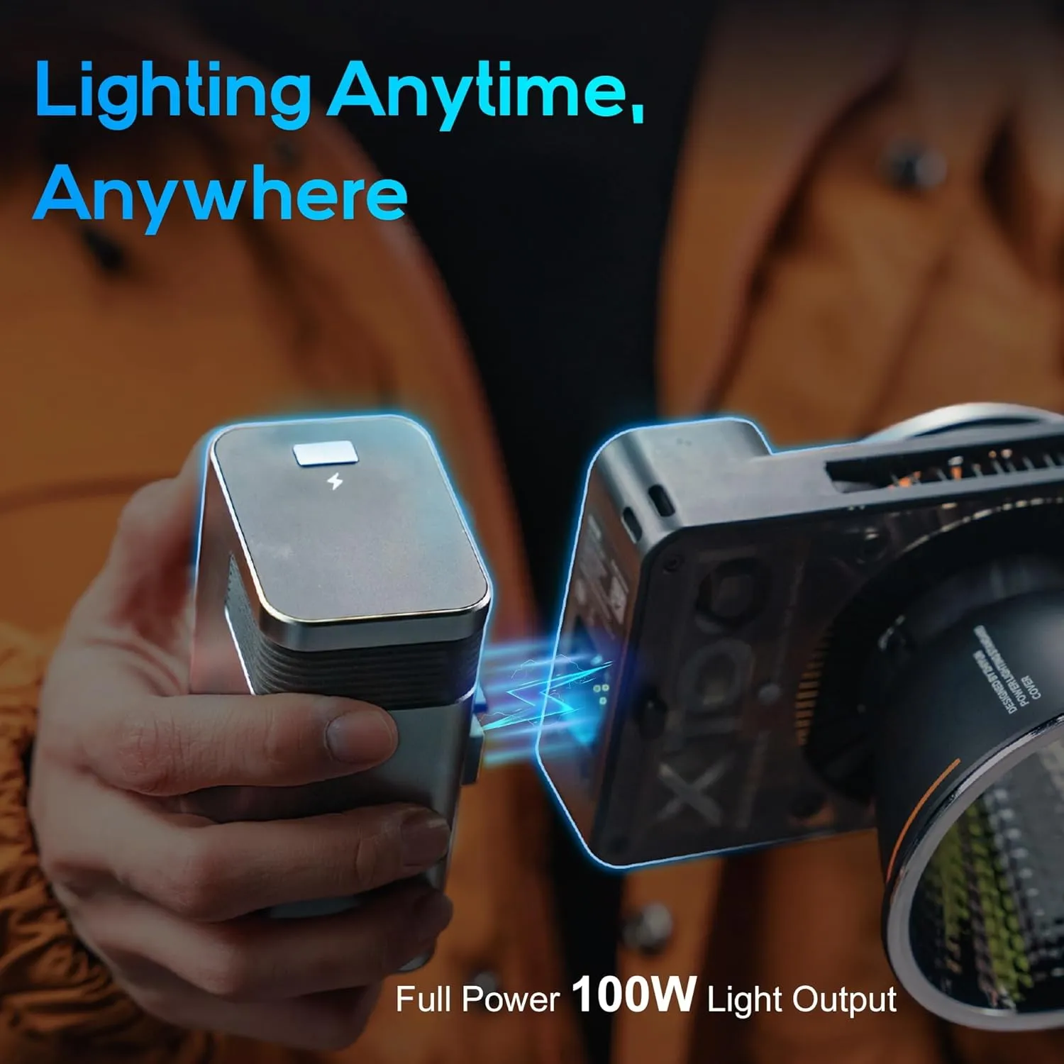 Zhiyun MOLUS X100 PRO V2 Upgraded Version LED Video Light [Official],Portable 100W 2700K-6500K CRI 95  TLCI 97  Bluetooth Brightness Control Continuous Output Lighting for Photography Studio Light