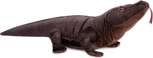 ZHONGXIN MADE Komodo Dragon Plush Toy - Lifelike 30inch Komodo Dragon Monitor Lizard Stuffed Animals, Soft Crawling Long Lizard Stuffed Toys, Unique Plushie Toys Model Dolls Collection for Kids