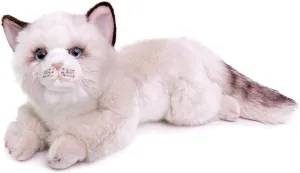 ZHONGXIN MADE Ragdoll Cat Plush, Lifelike Ragdoll Cat Stuffed Animals, Cute 20inch Plush Toy Pet Cat, Soft Toy Cat for Kids, Grey
