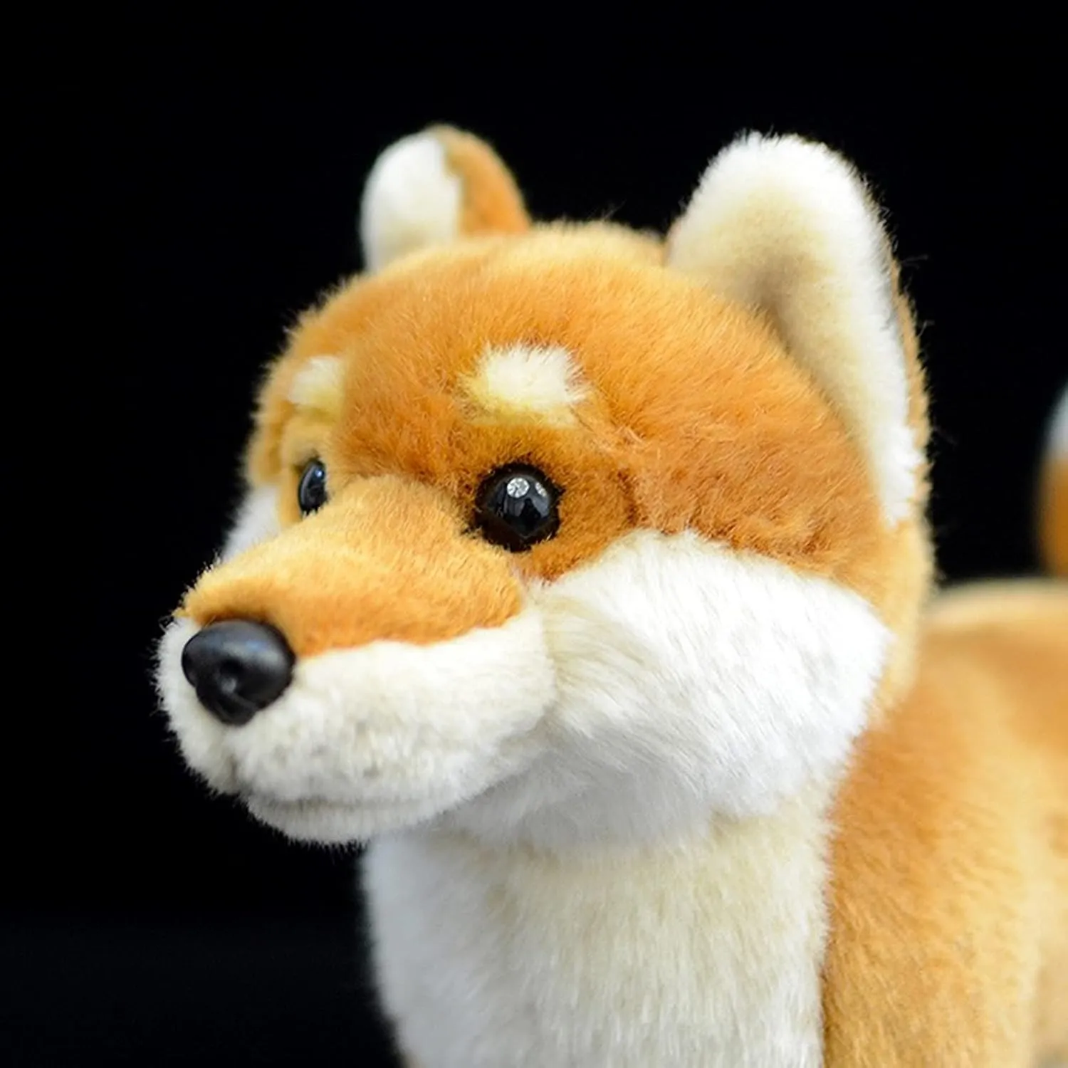 ZHONGXIN MADE Simulation Brown Shiba Inu Plush Toy - 12" Standing Shiba Inu Pet Stuffed Animal, Cute Dog Puppy Toy, Gift for Kids Birthday, Christmas, Halloween, Home Decor