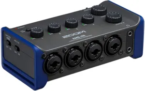 Zoom AMS-44 USB Audio Interface, 4 Inputs, 4 Outputs, Loopback, Direct Monitoring, Bus-Powered, for Recording and Streaming on PC, Mac, iOS, and Android
