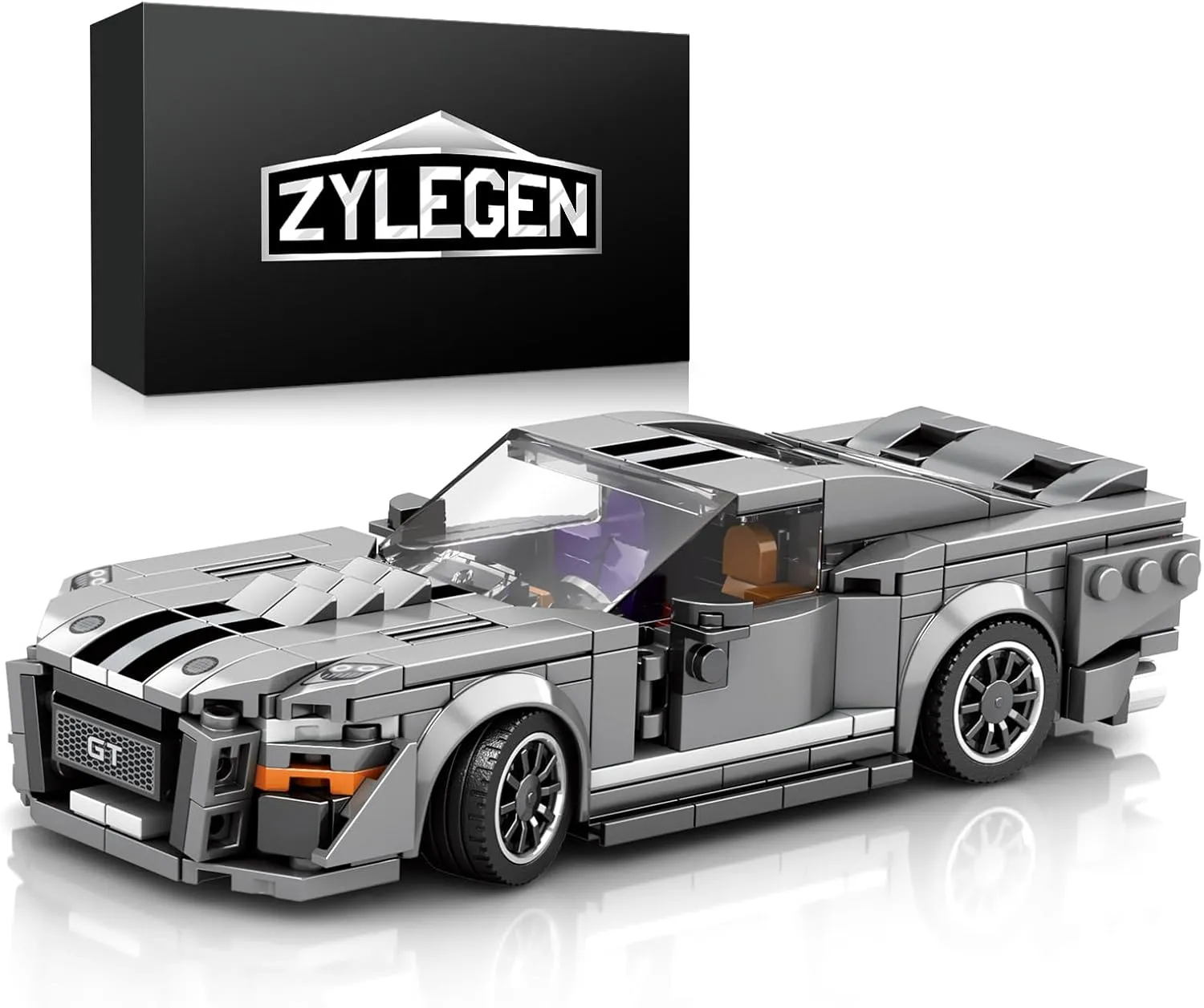 ZYLEGEN Shelby GT500 Building Toy for Boy Teen Giving or Collection,Collectible Sports Car Technology Car Building Kit,DIY Toys for Boys Age 3-12(476pcs)